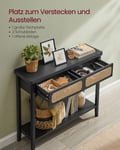 Miniatyrbild 4 av 6: Konsolbord, 30x100x80 cm, Svart