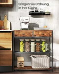 Miniatyrbillede 3 af 6: Konsolbord, 24x76x80 cm, Brun