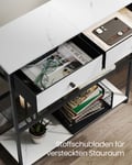 Miniatyrbillede 4 af 6: Konsolbord, 24x76x80 cm, Hvid