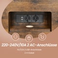 Miniatyrbilde 5 av 6: Konsollbord, 25x120x81 cm, Brun, tre og stål