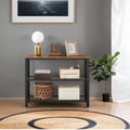 Miniatyrbilde 2 av 5: Konsollbord, 101,5x35x80 cm, Brun Svart