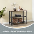 Miniatyrbilde 3 av 5: Konsollbord, 101,5x35x80 cm, Brun Svart