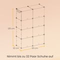 Miniatyrbillede 6 af 6: Skoskabinet, 124x32x94 cm, Sort