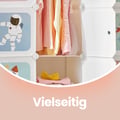 Miniatyrbilde 5 av 6: Garderobeskap, DIY Oppbevaringsskap, 123x41x123 cm, Hvit