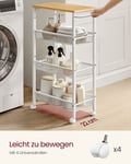 Miniatyrbild 4 av 6: Rullvagn, 22x45,5x77 cm, Brun