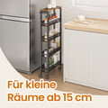 Miniatyrbillede 3 af 5: Rullevogn, 13x45,4x99,6 cm, Brun