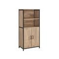 Miniatyrbillede 1 af 6: Bogreol, 35x60x124,5 cm, Brun Sort