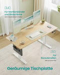 Miniatyrbilde 4 av 6: Justerbart skrivebord, 60x120x72-120 cm, Hvit