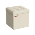 Miniatyrbillede 1 af 6: Opbevaringspuf, 30x30x30 cm, Creme