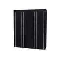 Miniatyrbillede 5 af 6: Foldbar Garderobe, 150x175x45 cm, Sort