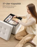 Miniatyrbilde 6 av 6: Oppbevaringspuff, 38x38x40 cm, Beige