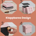 Miniatyrbillede 5 af 5: Opbevaringspuf, 38,1x38,1x40,1 cm, Pink