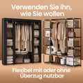 Miniatyrbillede 3 af 5: Garderobeskab, 175x150x45 cm, Sort