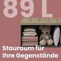 Miniatyrbild 4 av 5: Förvaringsbänk, 38x76x38 cm, Brun