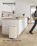 Miniatyrbilde 2 av 6: Søppelbøtte, 34.8x32.1x55.7 cm, Beige