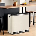 Miniatyrbillede 1 af 5: Affaldsspand, Affaldssorteringssystem, 61x31,5x55,5 cm, Beige