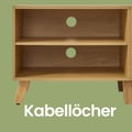 Miniatyrbilde 2 av 5: TV-benk, 140x40x50 cm, Naturlig Eik Kremhvit