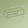 Miniatyrbilde 6 av 6: TV-benk, 120x40x49 cm, Hvit