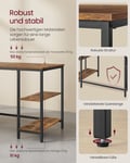 Miniatyrbillede 5 af 6: Skrivebord, 60x140x76 cm, Brun
