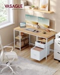 Miniatyrbillede 2 af 6: Skrivebord, 140x60x76 cm, Brun