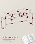 Miniatyrbilde 5 av 6: Skrivebord, 120x60x75 cm, Brun Svart