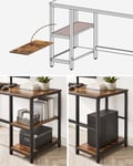 Miniatyrbilde 5 av 6: Datamaskinbord, 140x60x75 cm, Brun Svart