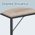 Miniatyrbillede 6 af 6: Skrivebord, 100x50x75,5 cm, greige-sort