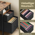 Miniatyrbilde 3 av 5: Skrivebord, 60x140x76 cm, Brun Svart