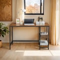 Miniatyrbillede 4 af 6: Skrivebord, 60x120x76 cm, Brun