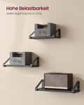 Miniatyrbillede 4 af 6: Væghylde, 12x30x11 cm, 12x35x11 cm, 12x40x11 cm, Sort
