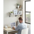 Miniatyrbilde 3 av 6: Vegghylle Sett, 12x30x11 cm 12x35x11 cm 12x40x11 cm, Hvit