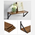 Miniatyrbilde 5 av 6: Vegghylle Sett, 15x40x12 cm, 15x35x12 cm, 15x30x12 cm, Brun Svart