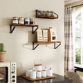Miniatyrbilde 2 av 6: Vegg­hyller, 12x30x11 cm, 12x35x11 cm, 12x40x11 cm, brun svart