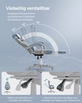 Miniatyrbillede 3 af 6: Gamingstol, justerbar, ergonomisk, 90-135° lænbar, sort rød