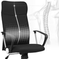 Miniatyrbilde 6 av 6: Kontorstol, Ergonomisk Svingstol, 63x63x110-120 cm, Svart