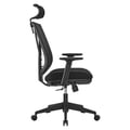 Miniatyrbillede 5 af 6: Kontorstol, 68.5x70x116-133 cm, Sort, Justerbar