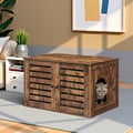 Miniatyrbillede 1 af 6: Kattekasse Skab, 80x53x49,2 cm, Brun