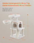 Miniatyrbilde 6 av 6: Kattetre, 48x48x96 cm, Krem