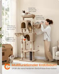 Miniatyrbilde 2 av 6: Klatrestativ for katt, 57x45x175 cm, Brun