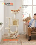 Miniatyrbilde 2 av 6: Kattetre, 45x35x112 cm, Beige