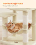 Miniatyrbilde 5 av 6: Kattetre, 45x35x112 cm, Beige