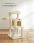 Miniatyrbilde 3 av 6: Kattetre, 48x48x96 cm, Beige