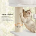 Miniatyrbilde 5 av 6: Kattestativ, 50x50x160 cm, Grå-Svart