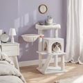 Miniatyrbilde 1 av 6: Klatrestativ for katt, 48,1x48,1x96,1 cm, Hvit