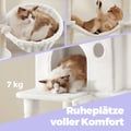 Miniatyrbilde 4 av 6: Klatrestativ for katt, 60x50x206 cm, Krem