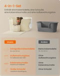 Miniatyrbilde 4 av 6: Kattetre, 64x76x33 cm, Beige