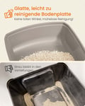 Miniatyrbilde 4 av 6: Kattetoalett, 56x42x23,5 cm, Beige