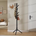 Miniatyrbillede 5 af 6: Knagerække, Massivt Træ, Trædesign, 47x47x175 cm, Sort