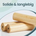 Miniatyrbillede 2 af 6: Knagerække, Massivt Træ, Trædesign, 47x47x175 cm, Sort