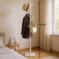 Miniatyrbilde 4 av 6: Stumtjener, Massivt tre, Tredesign, 30x30x175 cm, Hvit